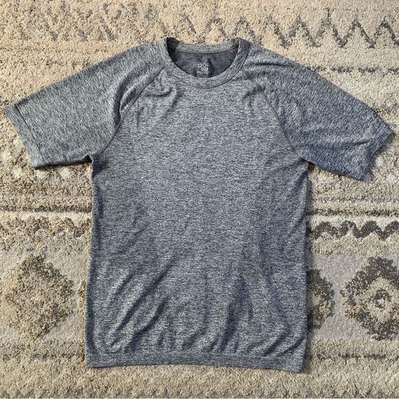 Qor Dark Heather Gray Performance Short Sleeve Shirts Small - Picture 1 of 9